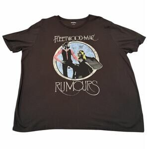 Old Navy Fleetwood Mac Rumors Black Short Sleeve Band T-Shirt Size XXL